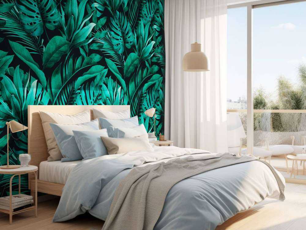 Różne zielone liście