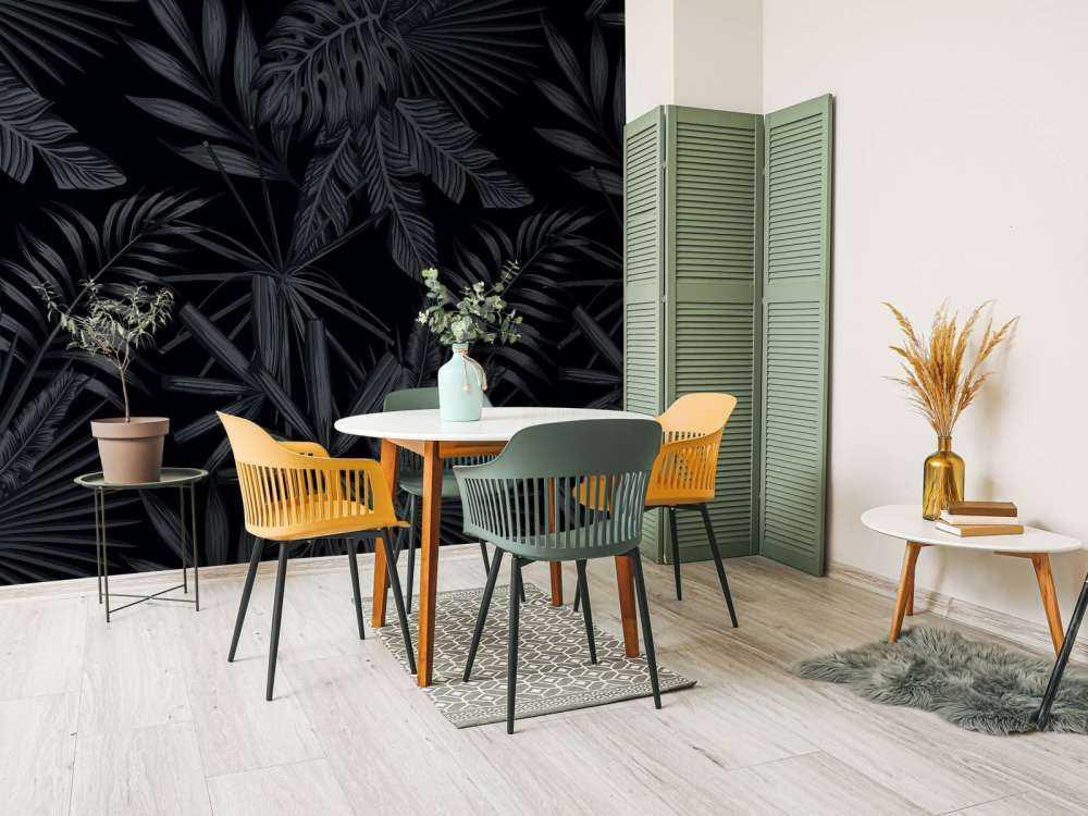 Tropikalne czarne liście