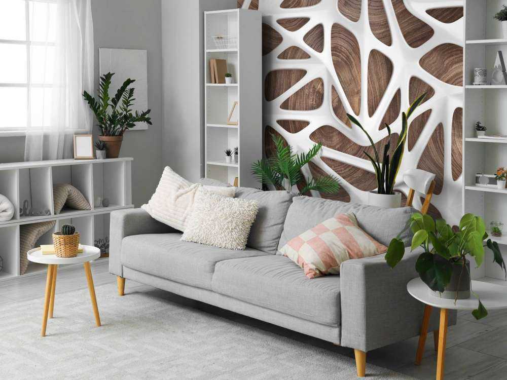 Biały wzór na drewnie