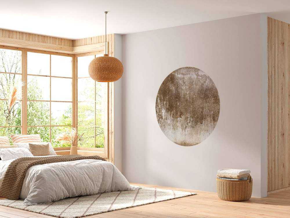 Stara, zwietrzała brązowa ściana