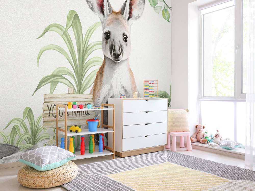 Dziecko kangur w dżungli