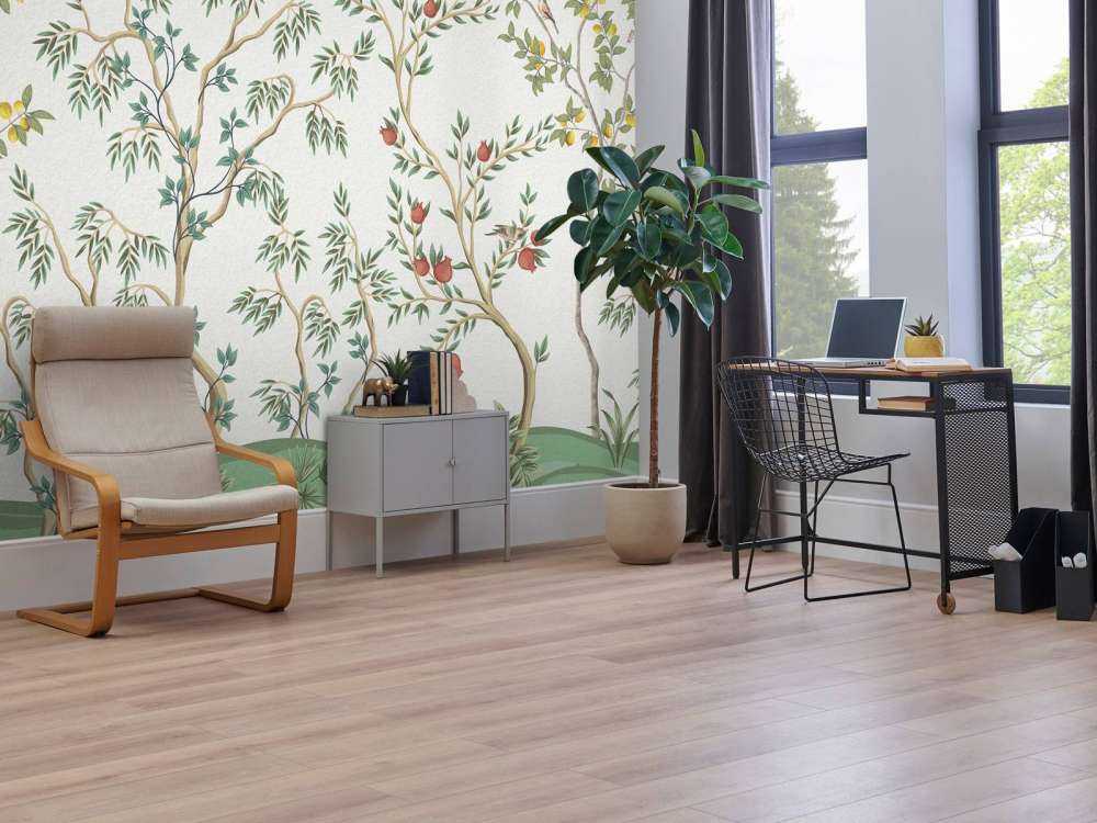 Krajobraz z drzewami owocowymi