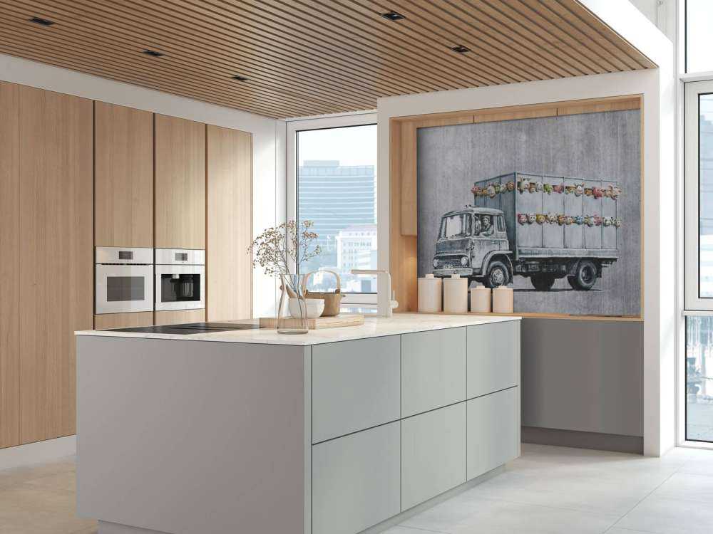 Banksy - Meat truck, grey concrete