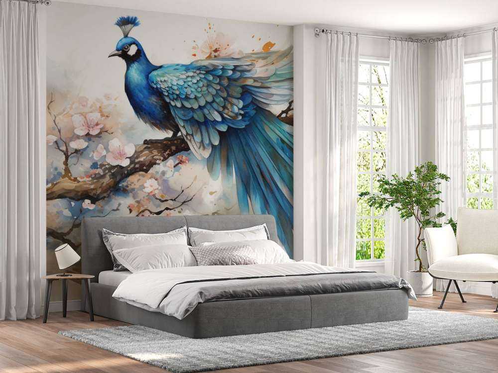 Paw w Wiosennej Mgle