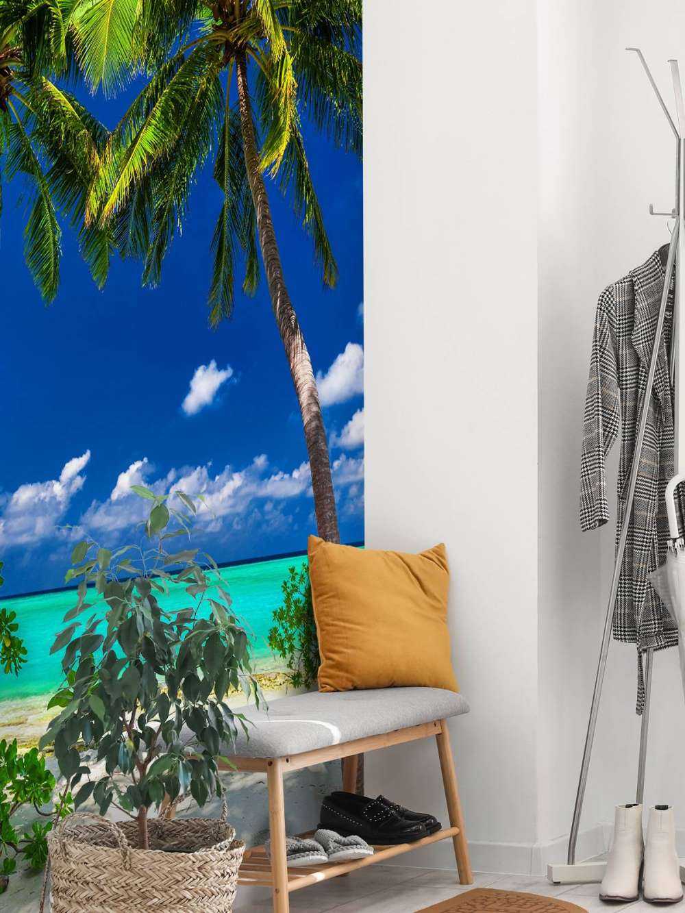 Drzewa palmowe na wyspie