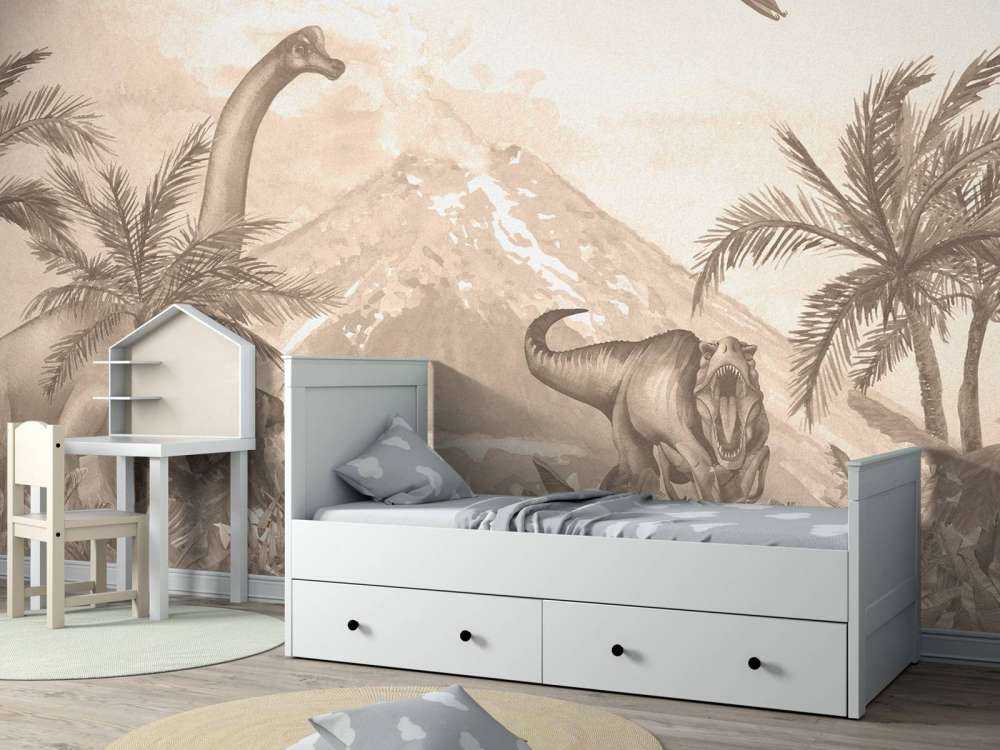 Różne dino w kolorze taupe