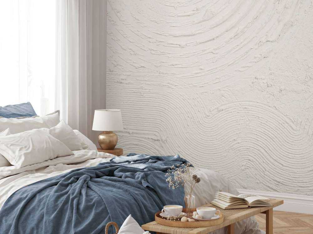 Organiczne kształty i linie w kolorze białym