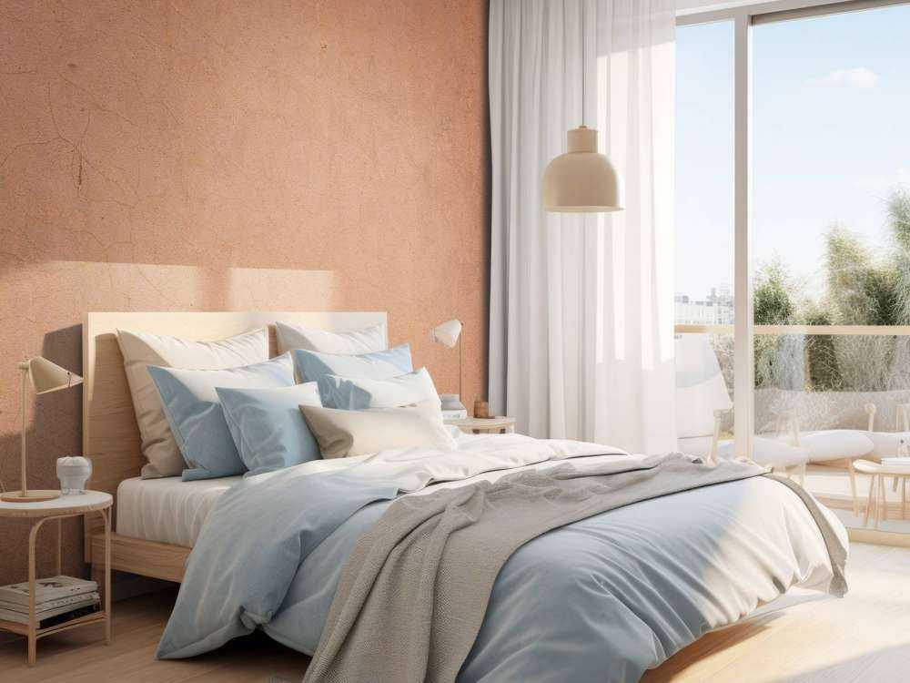 Konstrukcja betonowa w kolorach terakoty