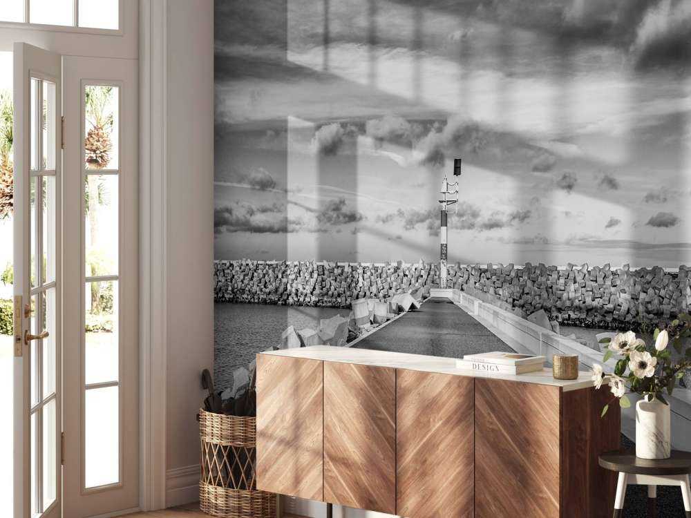 Ściana nabrzeżna mariny Cadzand Bad 