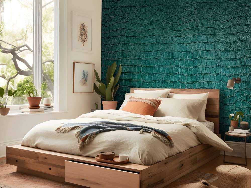 Skóra gada w kolorze zielonym