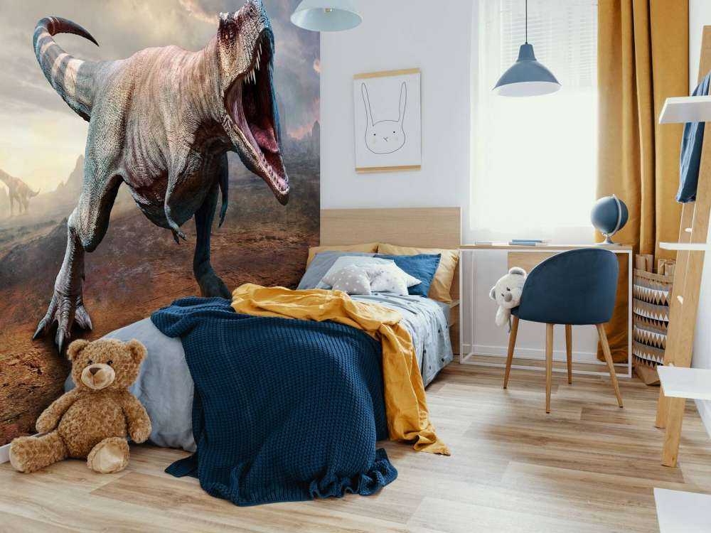 Agresywny Tyranozaurus Rex