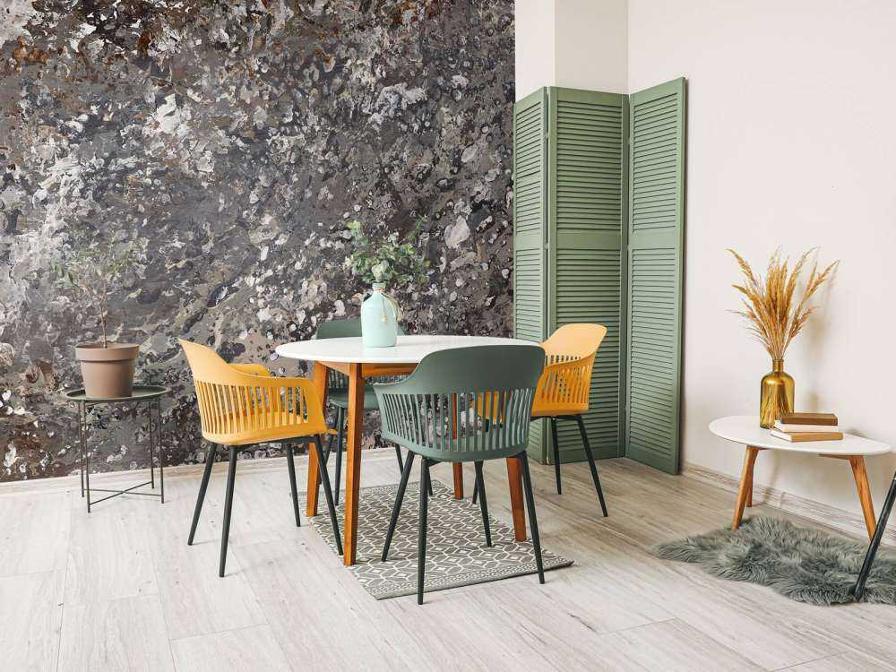 Ściana o szarej strukturze