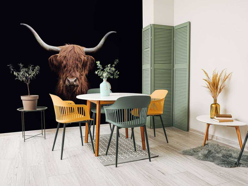 Szkocka rasa wyżynna w stylu vintage