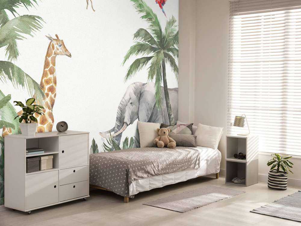 Kolorowe zwierzęta w dżungli 