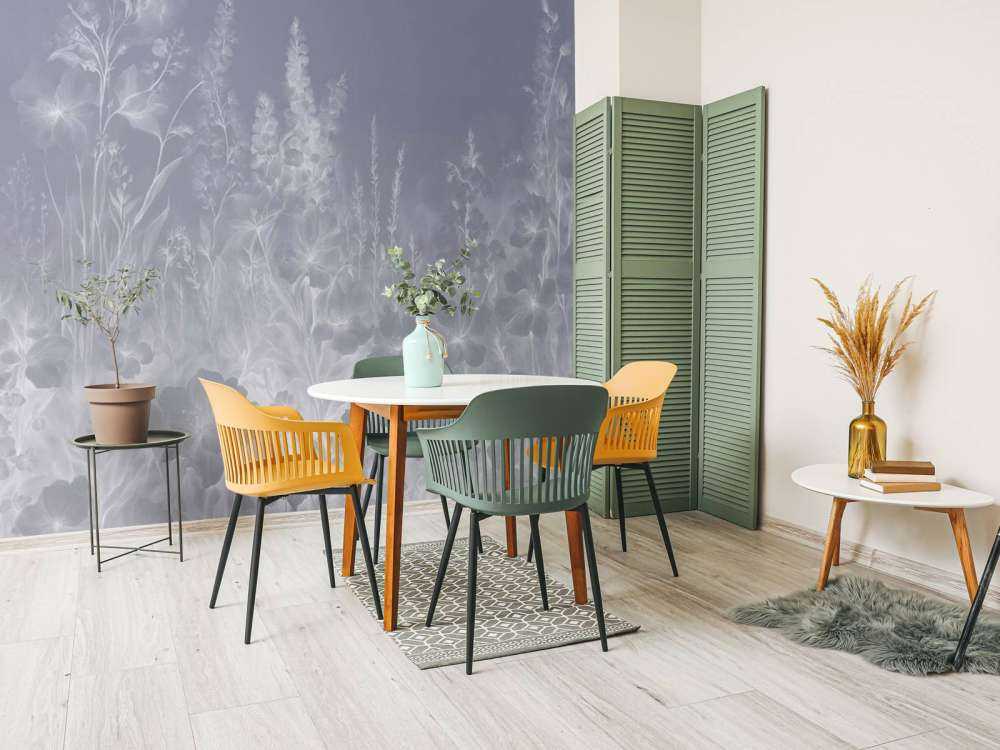 Delikatny angielski ogród - fioletowy