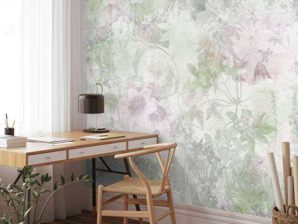 Ogród w akwareli Zielony