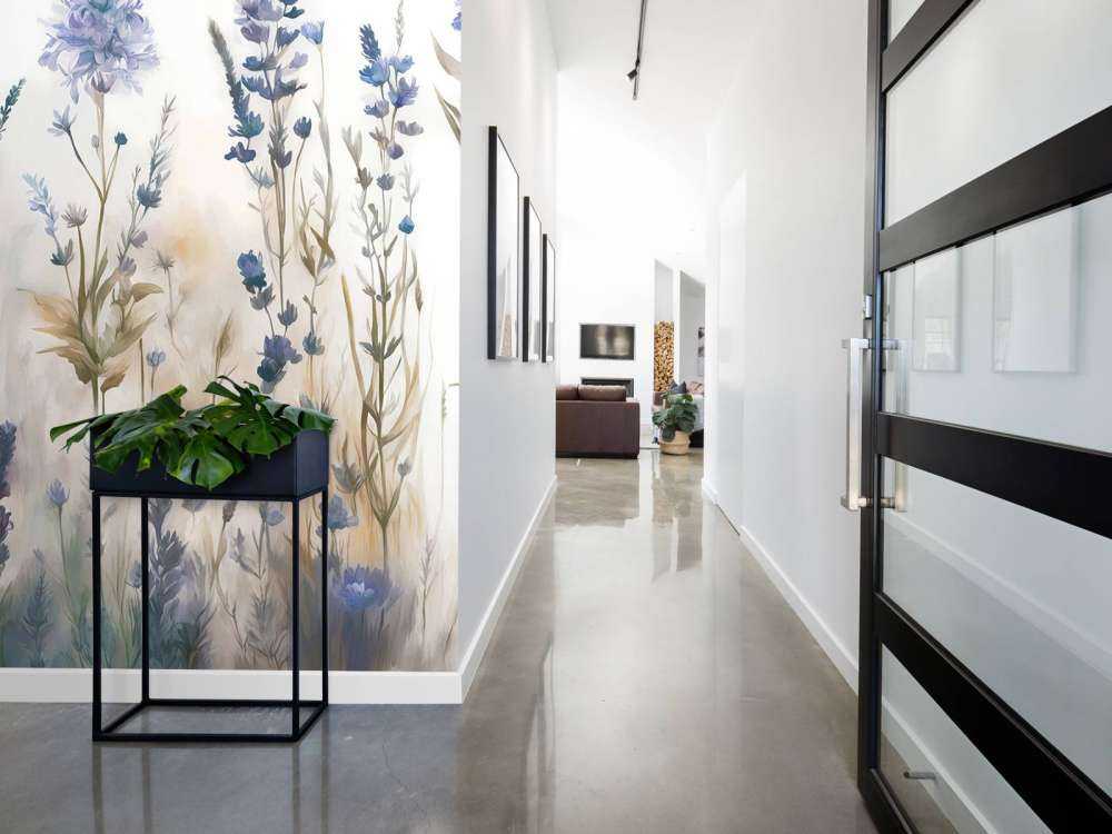 Lawendowa Polana Bezszwowy Miękki Niebieski