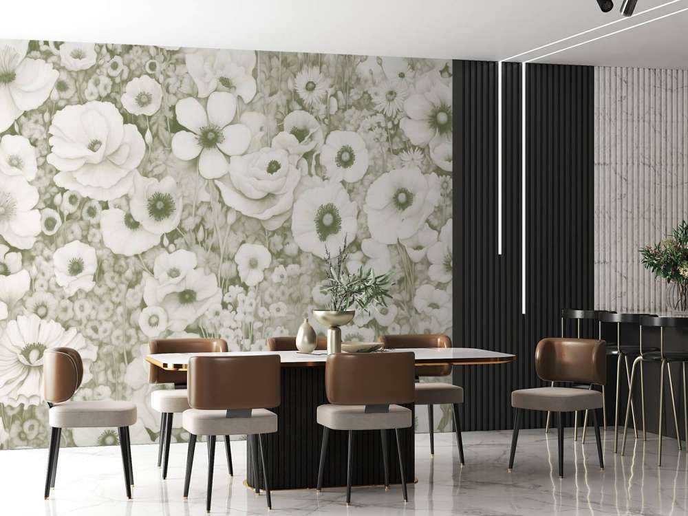 Poppy Tale Monochrome Zielony