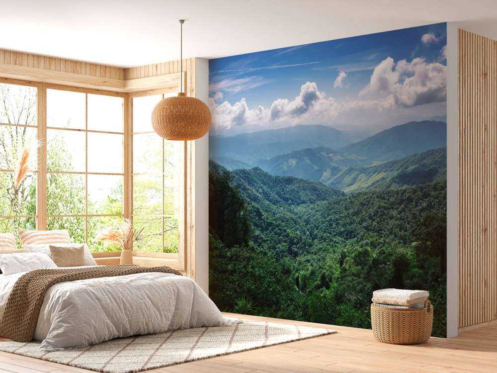 Zielony las tropikalny