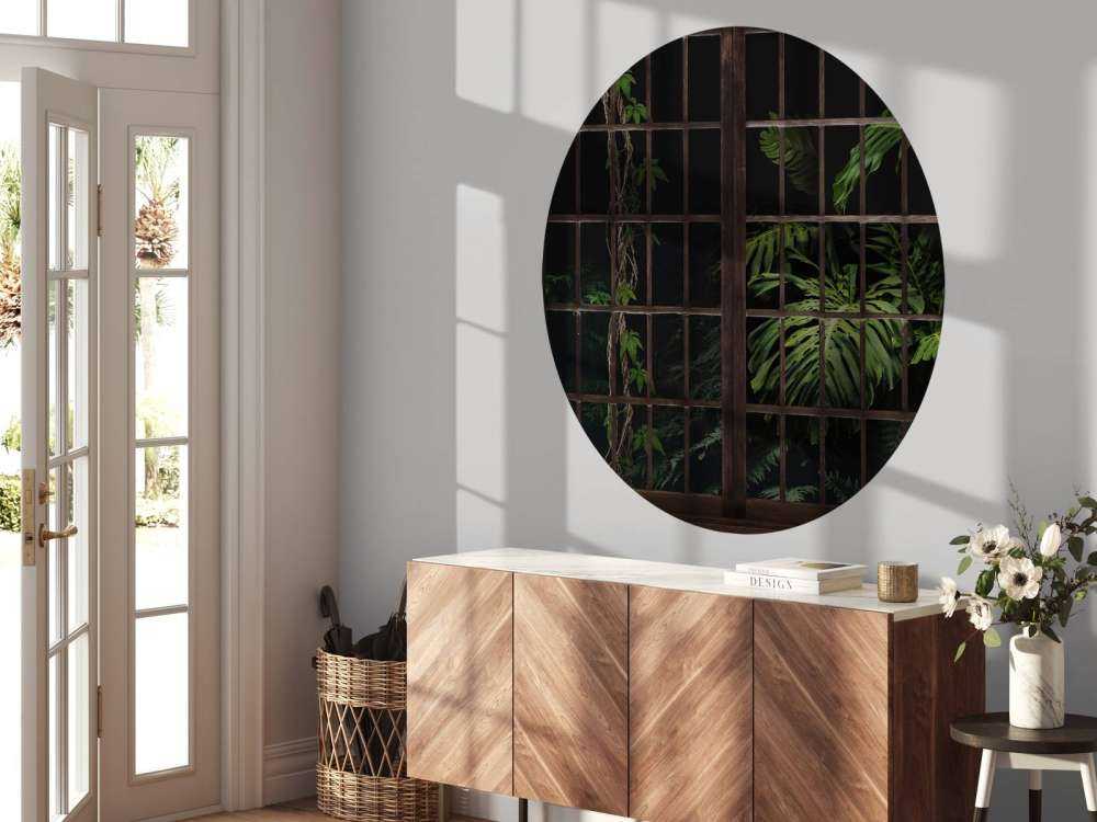 Rośliny botaniczne za oknami