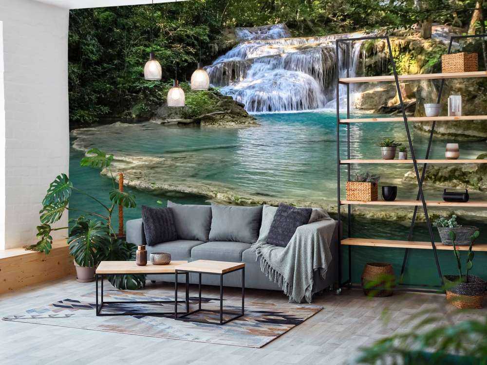 Łowienie ryb przy wodospadzie