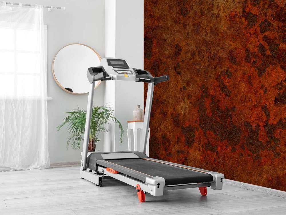 Rdzawo zabarwiona struktura