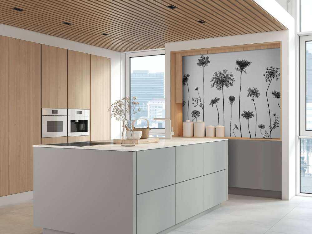 Trybula leśna w czerni i bieli