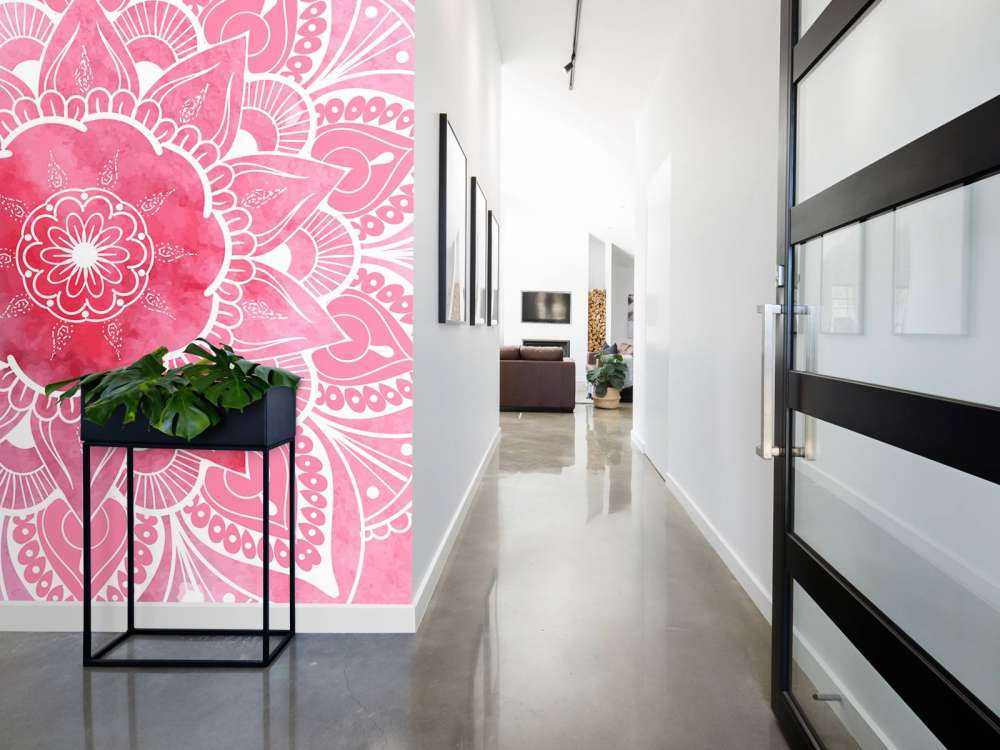 Mandala z motywem kwiatowym