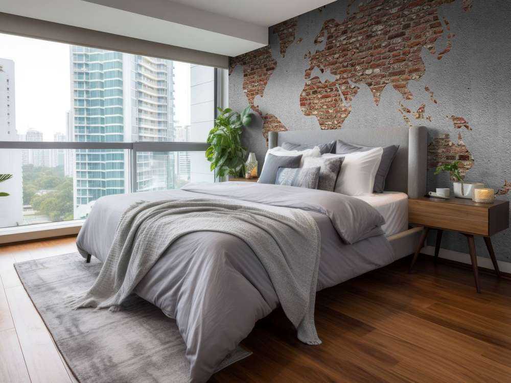 Mapa świata z klockami