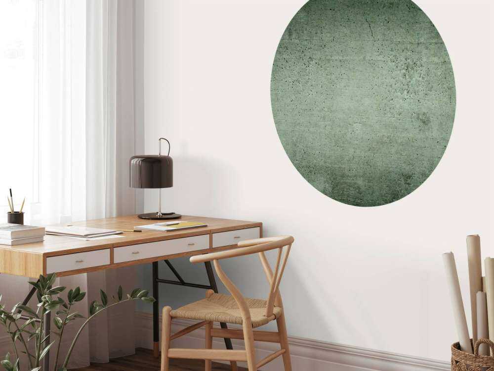 Zielona betonowa ściana