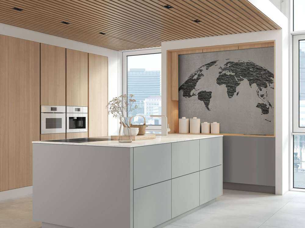 Mapa świata ciemne kamienie