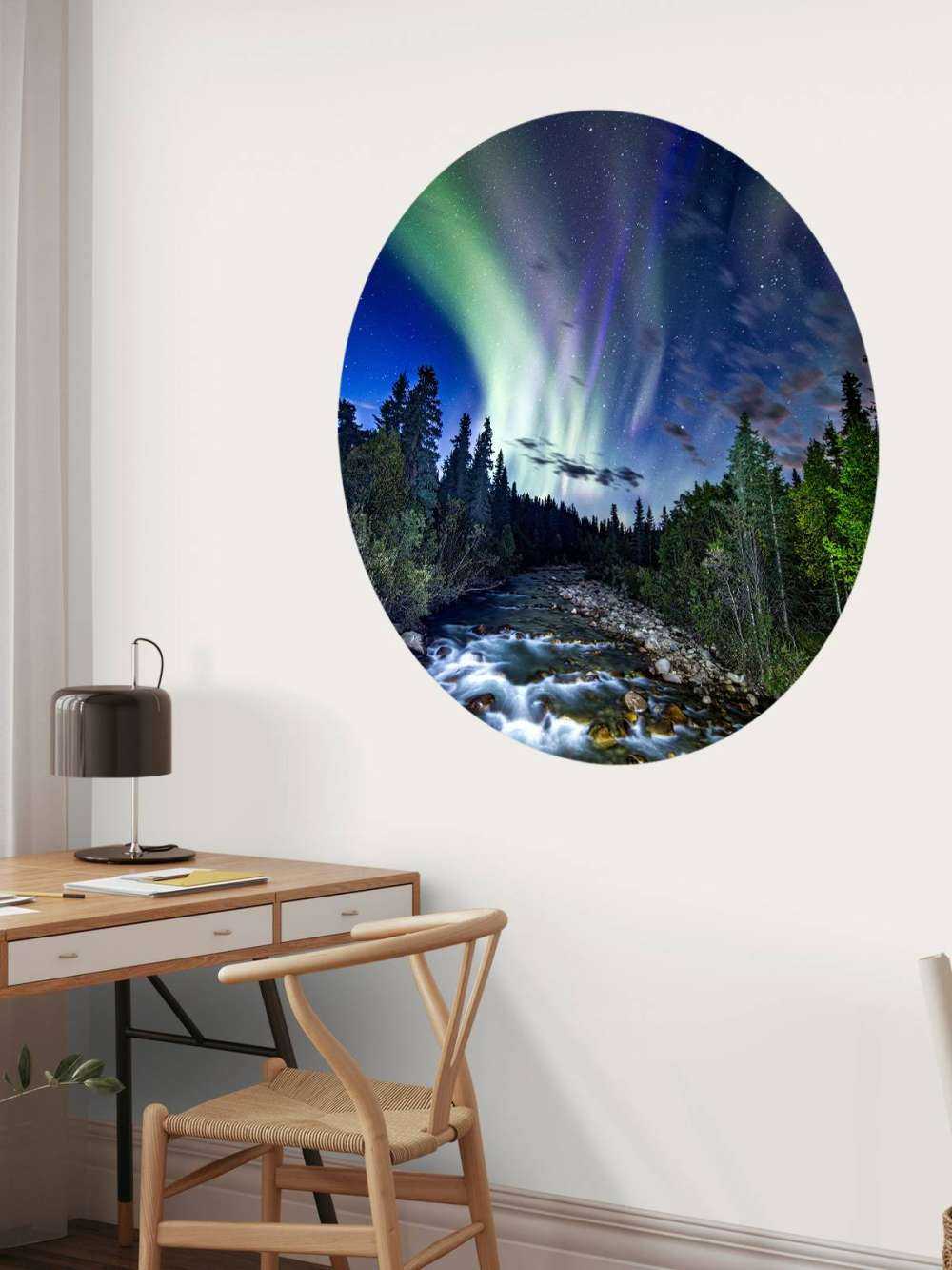 Brooklet podczas światła północnego