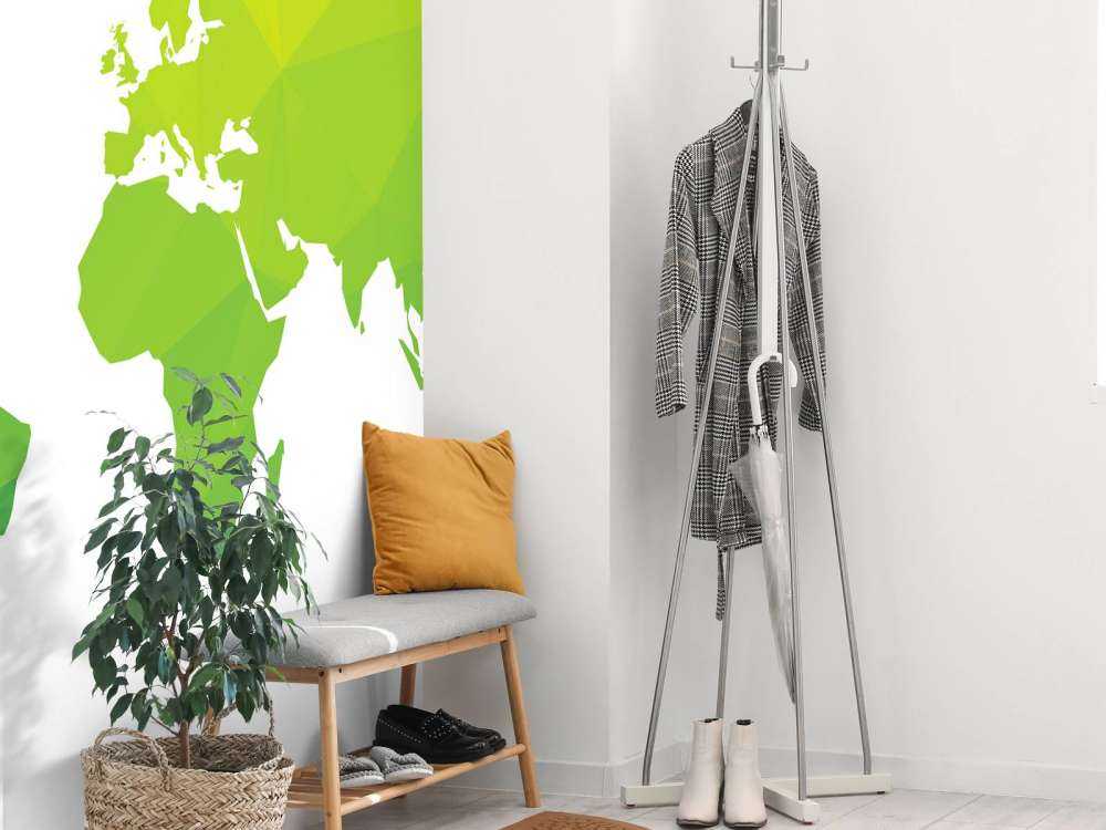 Zielona mapa świata