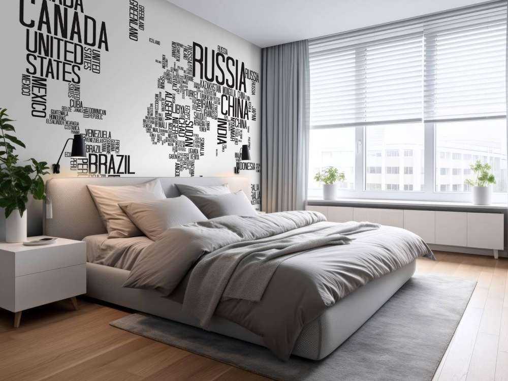 Typograficzna mapa świata