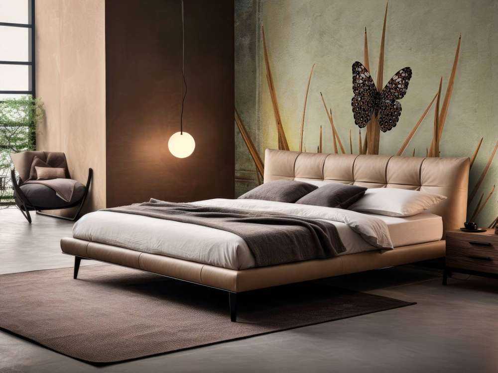 Motyl przy starej ścianie