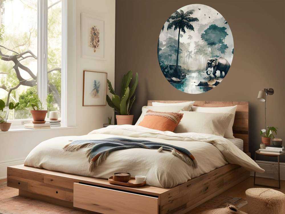 Tropikalna dżungla w akwareli