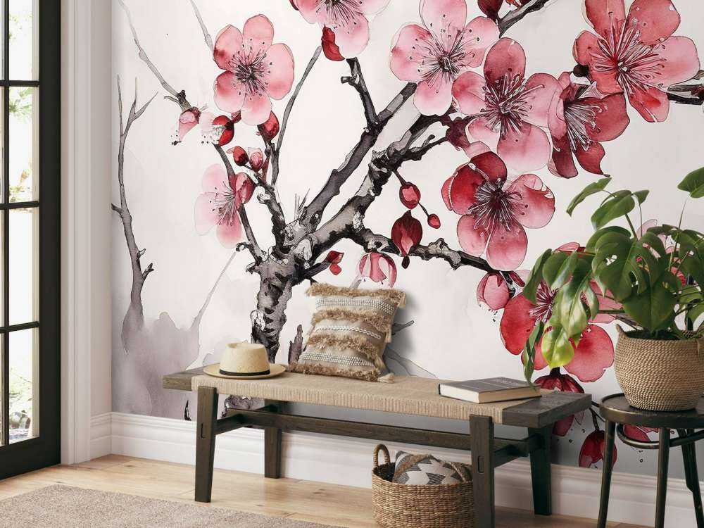 Gałązki kwitnącej wiśni #6