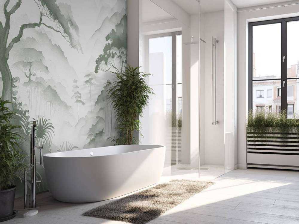 Mglista Dolina Górska, zielony