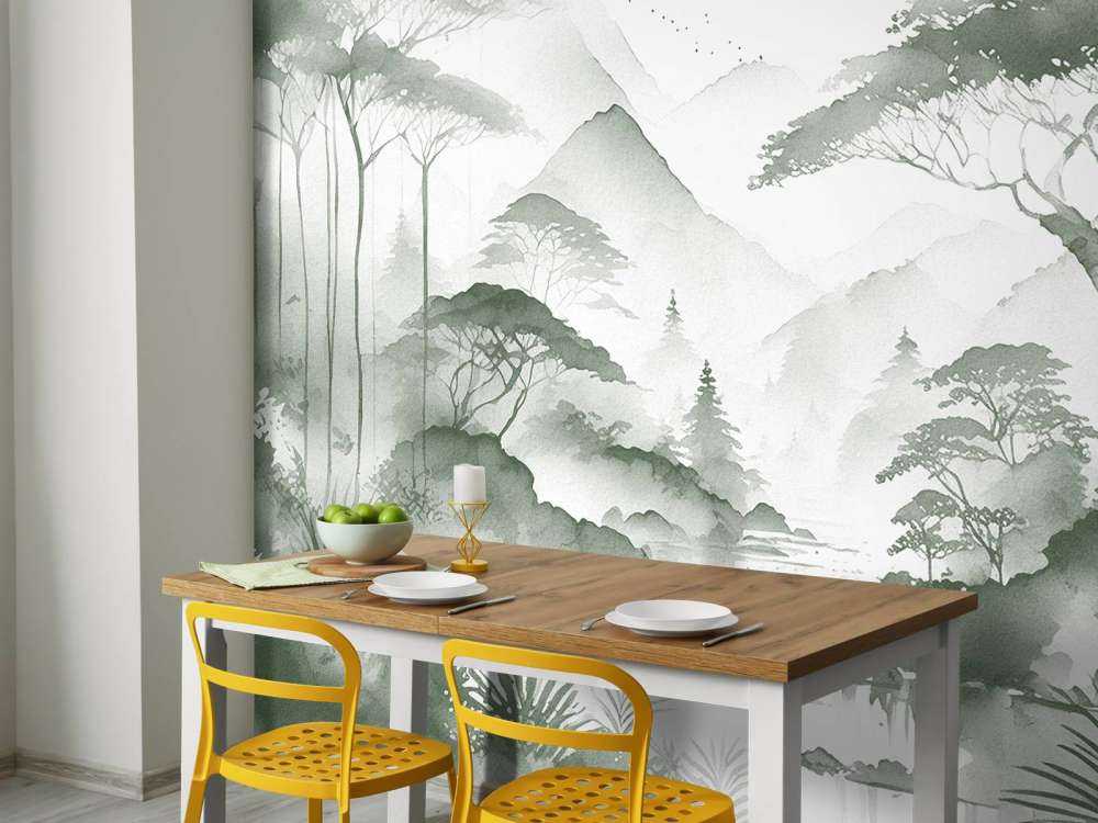 Jezioro Górskie w Mglistej Tuszy, zielony