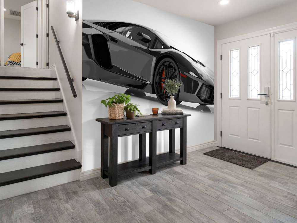 Czarny supersamochód