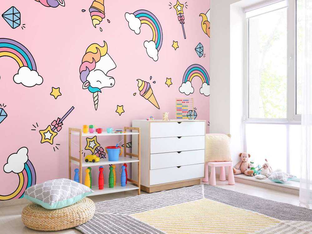 Kolorowy wzór jednorożca