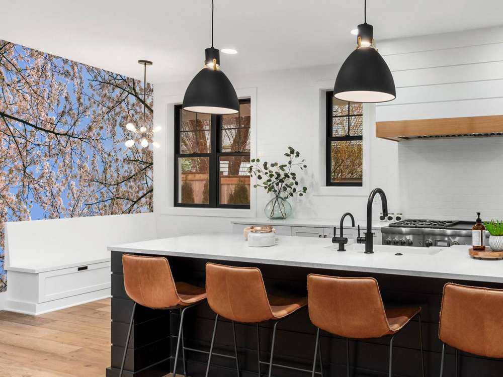 Kwitnące gałęzie w kwiatach