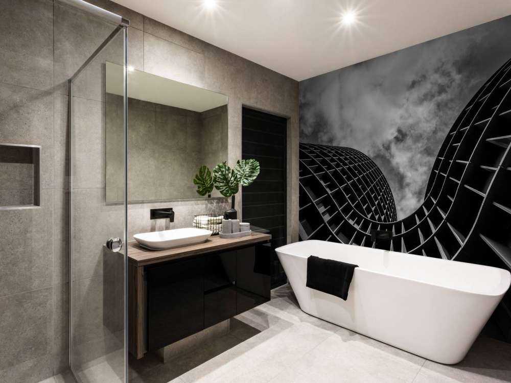 Black and white building