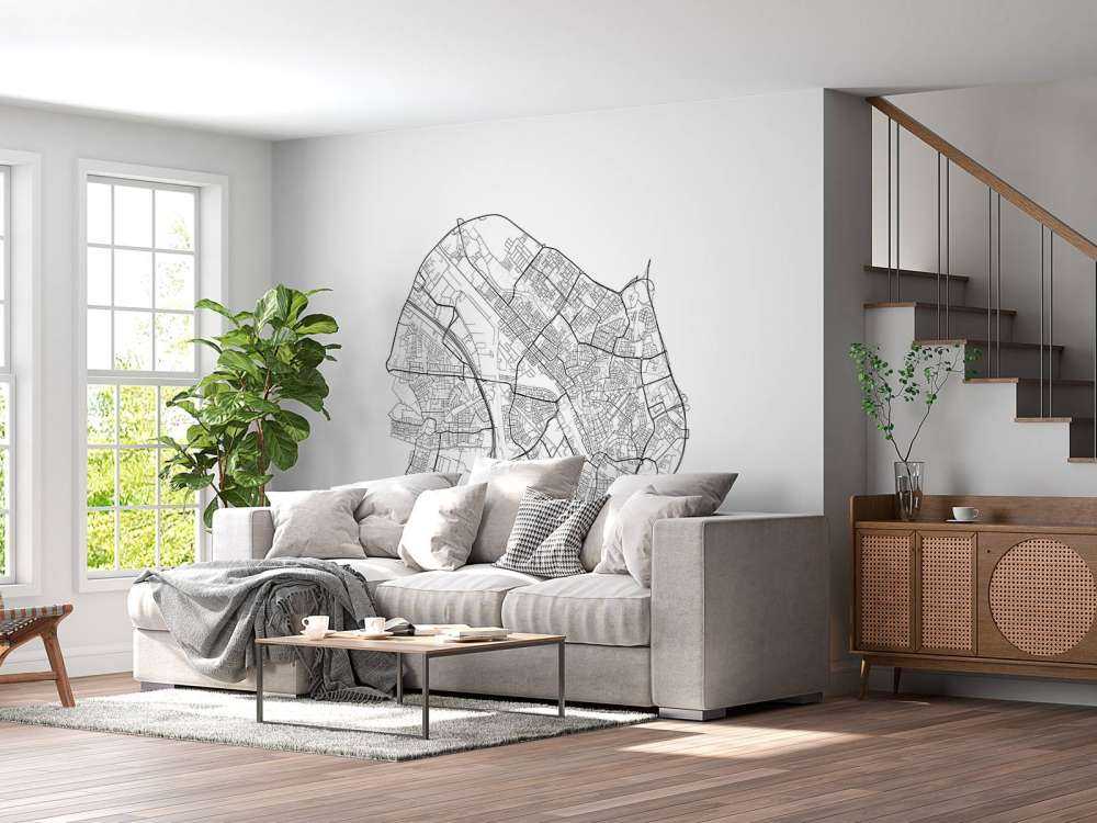 Mapa Utrechtu, biała