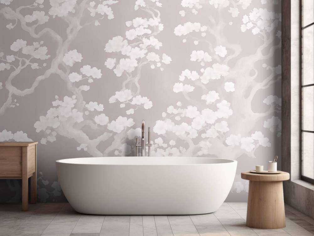 Cudowny kwitnący las - różowy