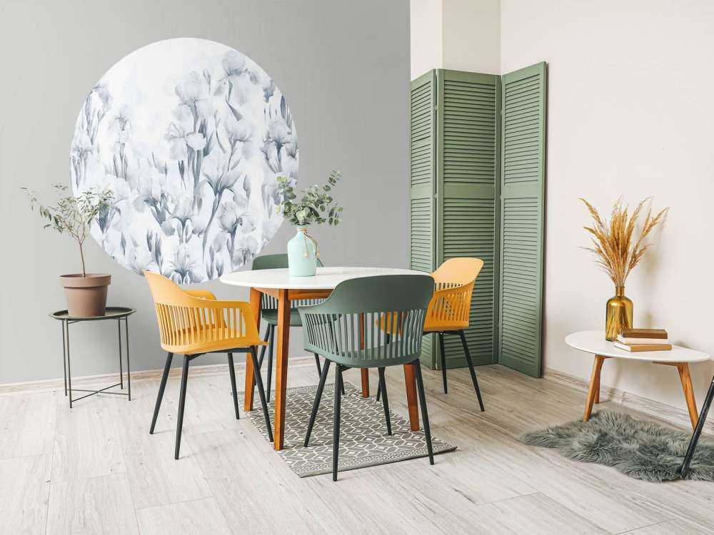 Irysy Tańczą Bezszwowo Chłodny Niebieski