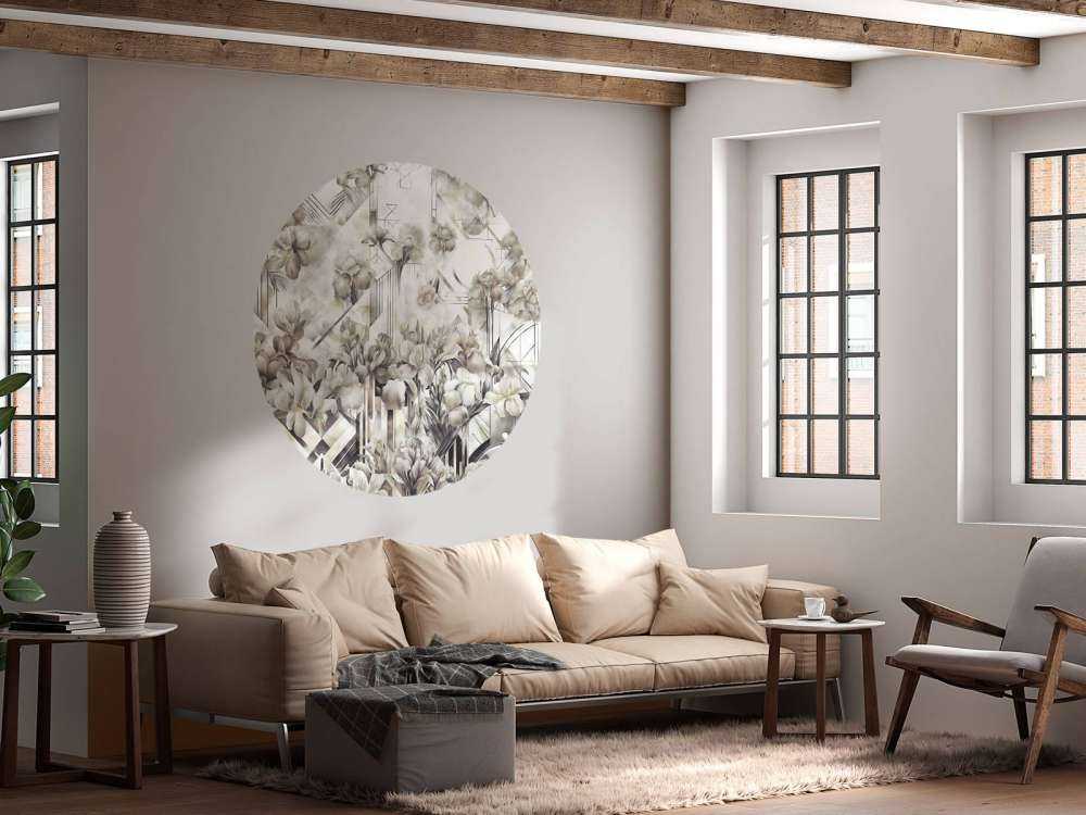 Ogromne akwarelowe irysy zielone