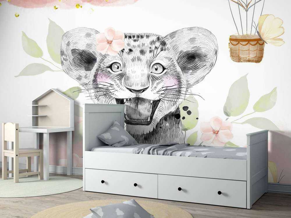 Wesoły lwiak i balon