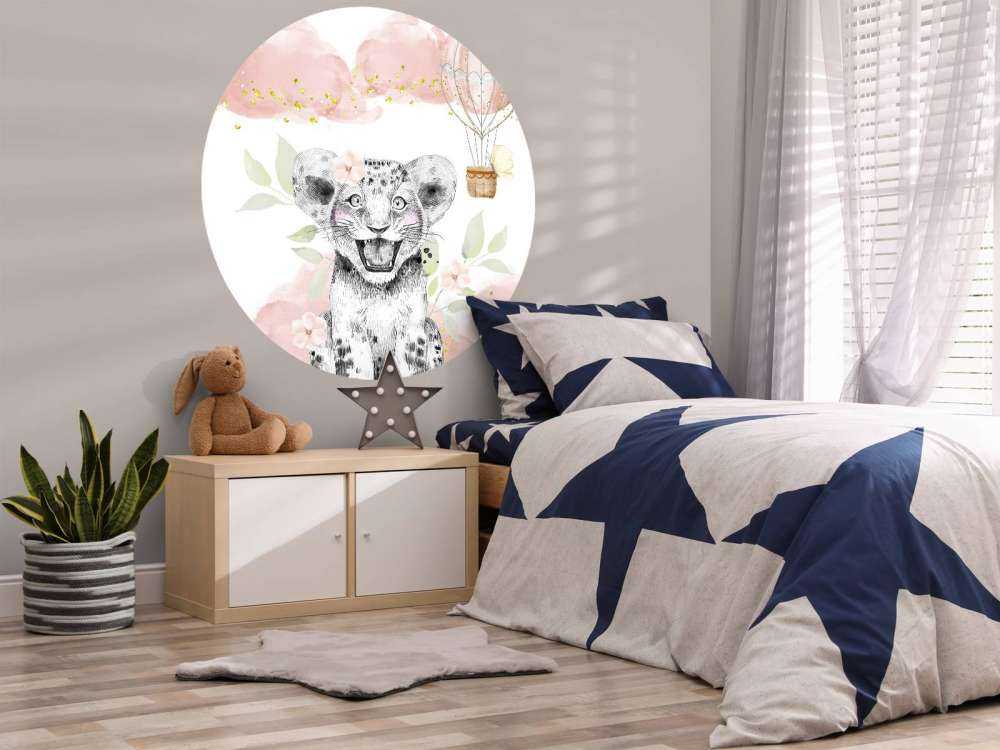 Wesoły lwiak i balon