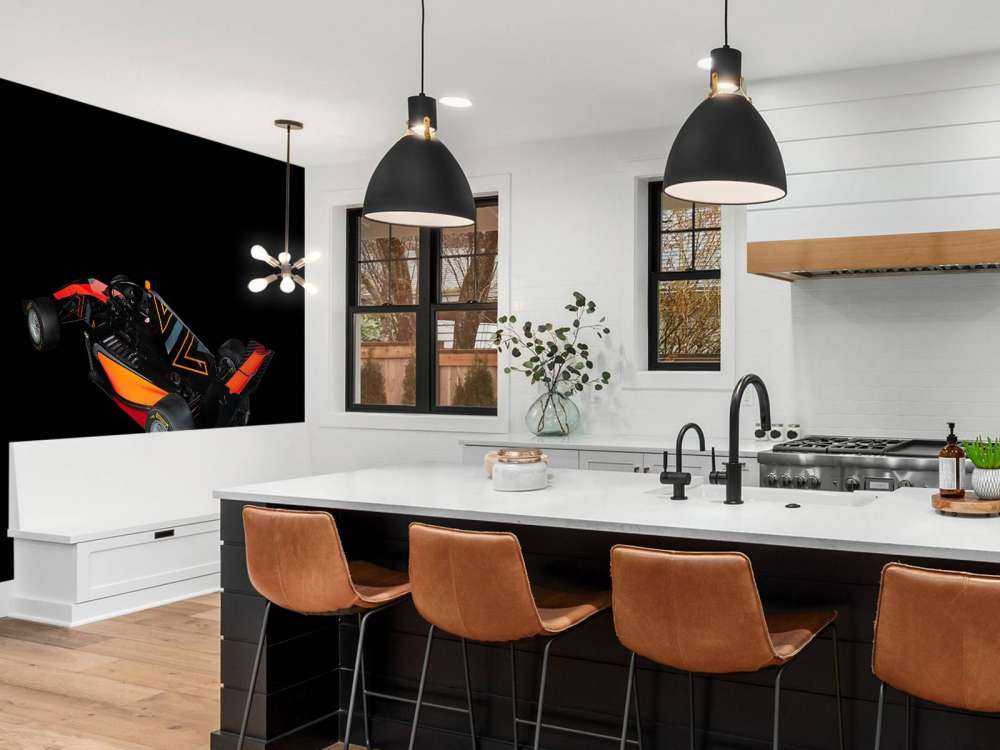 Formula 3 - Rear left view - dark